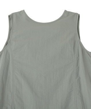 AMERICAN HOLIC 【2点セット】ナイロンAラインワンピース+キャミソール Grayish Khaki