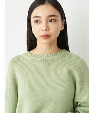 earth music&ecology ワイドスリーブプルオーバー Lime Green