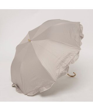 UNBILLION カシュネ cachenez / 【晴雨兼用】【日傘】 UV カット率99％以上 PUへプラムトップレス折りたたみ傘 ダークベージュ