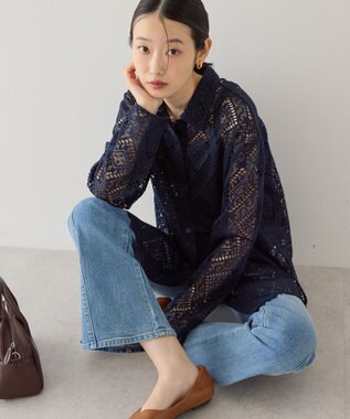 AMERICAN HOLIC レース長袖シャツ