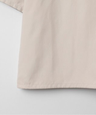 WEGO 【LUCY】アイススウェードハーフジップシャツ（S） ライトベージュ