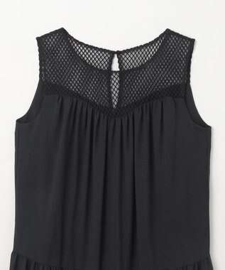 GRACE CONTINENTAL シアードレープマキシ ブラック