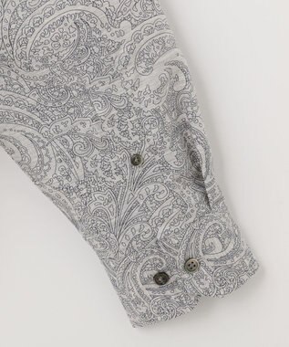JOSEPH ABBOUD MOUNTAIN 【SPACE／UNISEX】オーバーペイズリー シャツ グレー系6