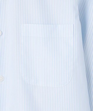 GOTAIRIKU 【形態安定】PREMIUMPLEATS_セミワイドカラー 通年ドレスシャツ_ストライプ(25年春夏モデル) サックスブルーストライプ