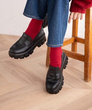 WEGO チャンキーソールシューズ 柄1