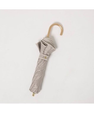 UNBILLION カシュネ cachenez / 【晴雨兼用】【日傘】 UV カット率99％以上 PUへプラムトップレス折りたたみ傘 ダークベージュ