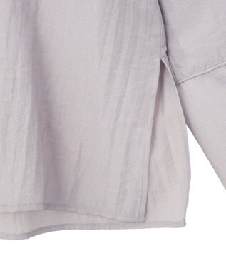 CRAFT STANDARD BOUTIQUE シアーオープンカラーシャツ Light Purple