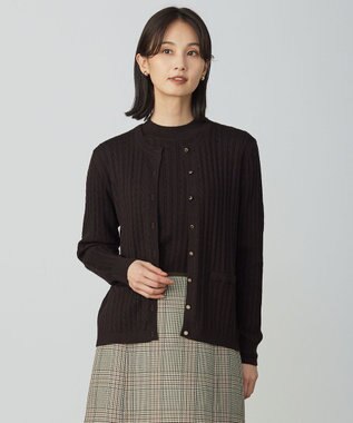 KNIT BASIC クルーネック カーディガン