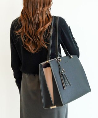 ACE BAGS & LUGGAGE Jewelna Rose ターミー・トートバッグ2 A4サイズ 16331 ジュエルナローズ ブラック