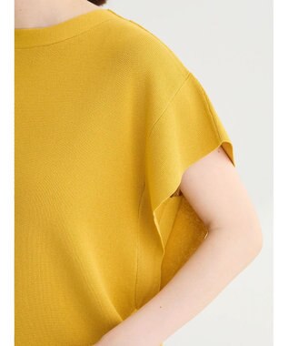 Green Parks 推しニット　フレンチスリーブニットプルオーバー Yellow