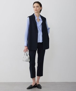 ICB L 【先行予約】ミックスブッチャー クロップドパンツ ネイビー