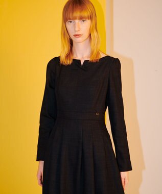 TOCCA 【洗える！】BLUE CIEL 長袖ドレス ダークネイビー系