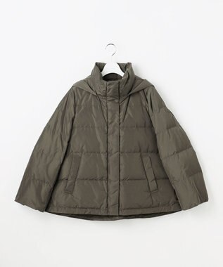 自由区 L 【17号サイズまで展開・WEB限定カラーあり・SHIHOさん着用】マイクロタッサーダウン コートⅡ カーキ
