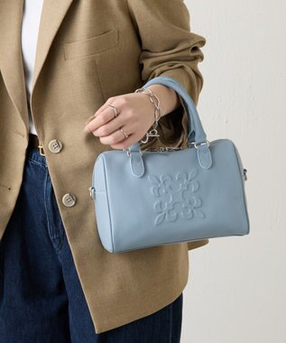 russet 《composition》レザー2WAYミニボストンバッグ(CE-1684) L.Blue