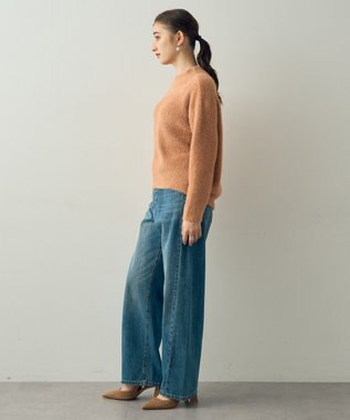 YECCA VECCA 2wayラメフェザーニット Orange