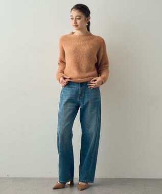 YECCA VECCA 2wayラメフェザーニット Orange