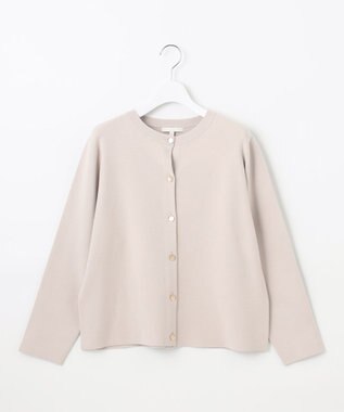 自由区 【アンサンブル対応・洗える】レーヨンストレッチ カーディガン ベージュ