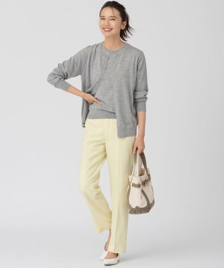 23区 【アンサンブル対応】サステナブルウール カーディガン ライトグレー