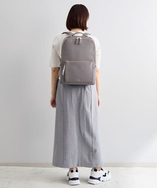 ACE BAGS & LUGGAGE 【雑誌掲載】 Jewelna Rose ウェールズ リュックサック A4サイズ 13.3インチPC収納 本革 11925 ジュエルナローズ 通勤 グレー