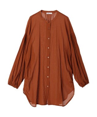 CRAFT STANDARD BOUTIQUE ウ゛ィンテージボイルソデシャーリングチュニック Orange