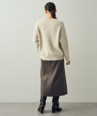 YECCA VECCA 2wayラメフェザーニット Ivory