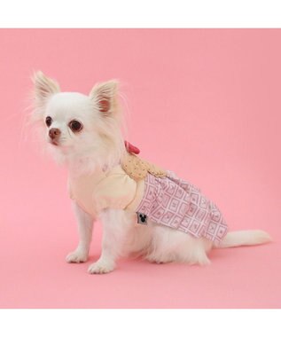 PET PARADISE ディズニー ミニーマウス ワンピース 《クッキー柄》 小型犬 ピンク