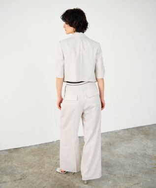 GRACE CONTINENTAL タックワイドパンツ ベージュ