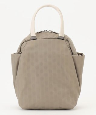 Y'SACCS はっ水ドットジャカード　ショートハンドル付き　軽量2wayショルダー グレージュ