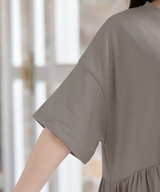 Tiaclasse ギャザーオーバーワンピース モカ