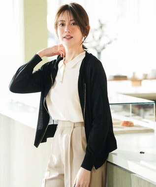 ANY SIS エアリー ニットフーディー