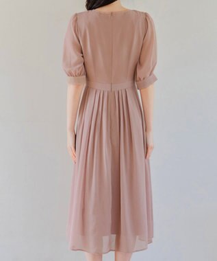 Tiaclasse 【洗える】シフォンワンピース ピンク