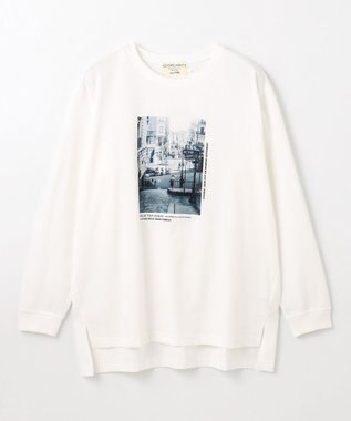ANY L 【洗濯機可/接触冷感/UVケア】オーガビッツロングスリーブTシャツ オフ×フォト