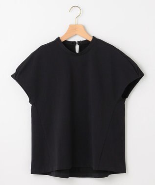 組曲 S 【2WAY】レース襟フレンチテリー カットソー ブラック系