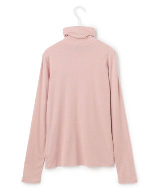 ICB L 【洗える】リヨセルカシミヤスムース ハイネックカットソー ヘイズピンク系