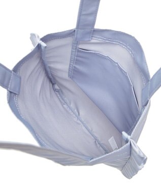 Maison de FLEUR EC限定フリルサテントートバッグ Grayish Blue
