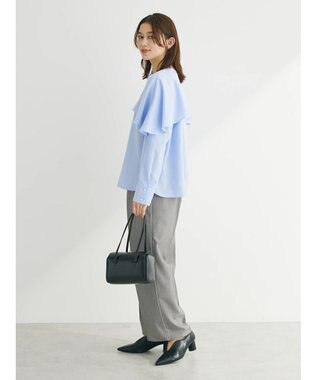 Green Parks パイピングサイドラインワイドパンツ Gray