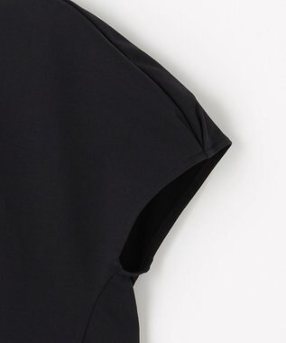 組曲 S 【2WAY】レース襟フレンチテリー カットソー ブラック系