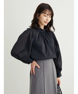 Green Parks ・ＥＬＥＮＣＡＲＥ　ＤＵＥ　バックリボンブラウス Black