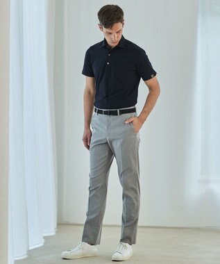 GOTAIRIKU 仕事で着られる綿パン【吸水速乾/ストレッチ/折り目加工】クールマックスコットンパンツ_ノータック（26年モデル） ライトグレー系