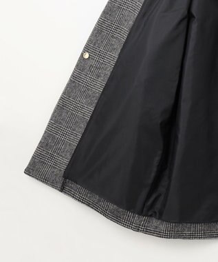 ANY 【防風裏地】カシミヤブレンドコート グレンチェック