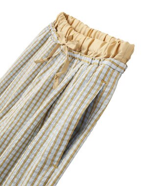 CRAFT STANDARD BOUTIQUE サッカーチェックイージーパンツ Light Blue