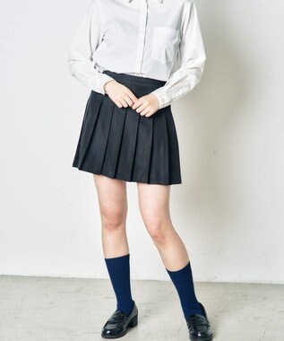 WEGO 【SCHOOLITEM】スクールシャツL／S ホワイト