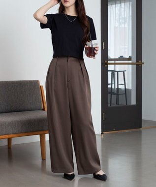 WEGO 【7色/SMLサイズ展開】コンパクトフィットT ブラック