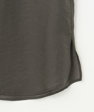 23区 【SLOW/一部店舗限定】ブライトヴィンテージクロス ノースリーブ ブラウス グレー系