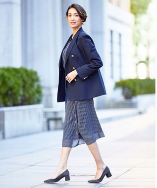 J.PRESS LADIES L Geometric Print カットソー ネイビー系5