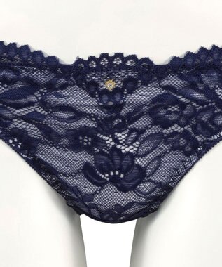 San-ai Resort（三愛水着楽園） 【WEB限定】【northerly bra 楽ちんフィットシリーズU字】 フリルレースブラショーツセット B～Fカップ 【northerly】 ネイビー