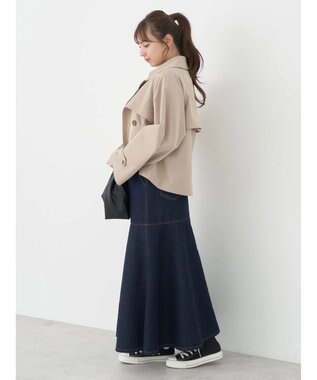 earth music&ecology ショートトレンチコート Beige