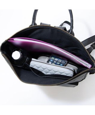 UNBILLION ピークスピーク PEAKS PEAK / 牛革レザーメッシュA4リュック ブラック