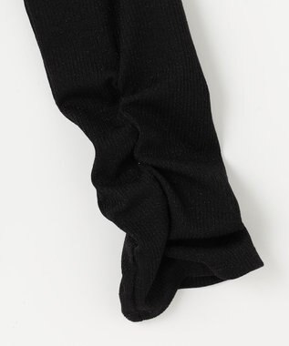 組曲 S ラメシアーリブタートル カットソー ブラック系