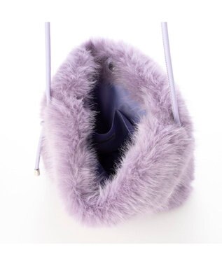 UNBILLION カシュカシュ cachecache / エコファーシンプルショルダートートバッグ ラベンダー